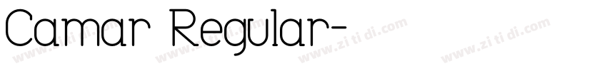 Camar Regular字体转换